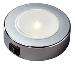 FriLight Sun 3-Way Dimmable LED Light With Chrome Trim & Switch - 197/129/65 Lumens - Warm White