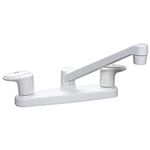 Catalina PF221201 Two Handle Kitchen Faucet, White