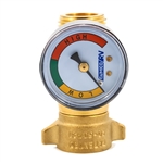 Camco 40064 RV Brass Water Pressure Regulator With Gauge