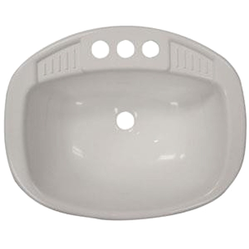 LaSalle Bristol 16270PWA Single RV Bathroom Sink - 16" x 20" - White