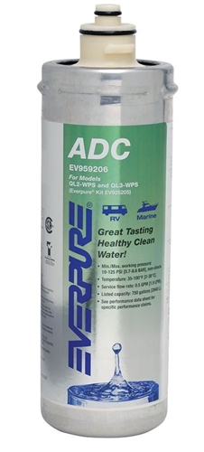 Everpure EV959206 ADC Quick Change RV Water Filter Cartridge