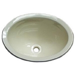 LaSalle Bristol 16156PPA Single Oval Drop-In Sink - Parchment