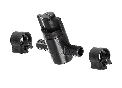 Elkhart Supply 30879 PEXLock Straight Stop Valve With Clamps, 1/2" x 1/2"