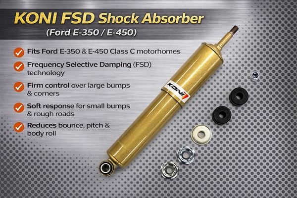SuperSteer 8805-1042 Koni FSD Front Shock For Ford E-350/450