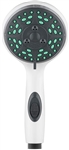 Dura Faucet RV 3-Setting Handheld Shower Wand With Water Saver - White