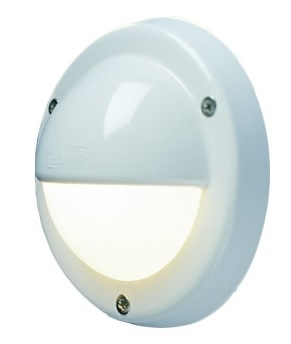 FriLight Targa Cap Halogen Courtesy Light With White Trim - 10W Xenon Bulb