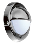 FriLight Targa Cap Dual-Color LED Courtesy Light With Chrome Trim - 3 Blue, 6 Warm White