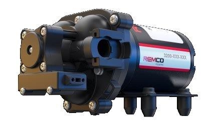 Remco 90-3214-1E1-82B-SB Professional Grade 3200 Series 3.5 GPM, 60 PSI on Demand 12V Sprayer Pump, 3/4" QA Female Ports