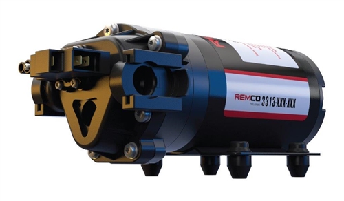 Remco 90-3313-1E1-82B-SB Professional Grade 3300 Series 2.2 GPM, 60 PSI on Demand 12V Sprayer Pump, 3/4" QA Female Ports