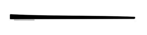 Steele Rubber Products 90-3412-265Peel-N-Stick RV Wiper Seal - 1/8" H x 4-1/16" W - 30 Ft