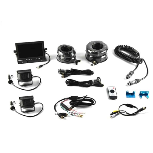 BrandMotion 9002-7803V2 Universal Trailer Dual Rear Camera System With 7â€³ Monitor