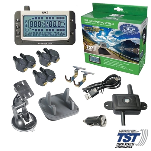 TST TST-507-FT-6 Flow Through Sensor Tire Pressure Monitoring System - Black & White - 6 Pack