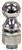 Buyers Chrome Plated Towing Ball, 2" x 1" x 2-1/8"