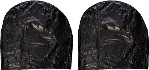 ADCO 3971 Ultra Tyre Gard black flannel-backed vinyl RV tire covers for 33 to 35 inch diameter tires, sold in pairs