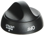 Suburban RV Range Cooktop Thermostat Control Knob - Black