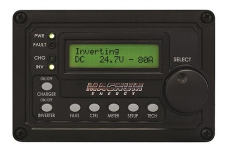 Magnum Advanced RV Inverter Remote Control - Black