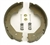 Lippert 46-0813 12-inch x 2-inch trailer brake replacement shoe and lining kit with hold-down pins, cups, and springs for electric drum brakes.