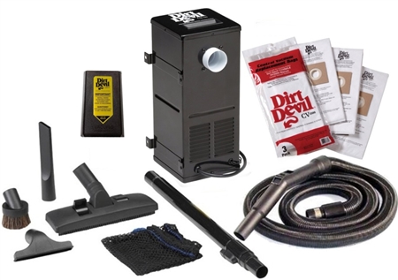 Dirt Devil 9880 CV1500 RV Central Vacuum System with Brown Inlet Door