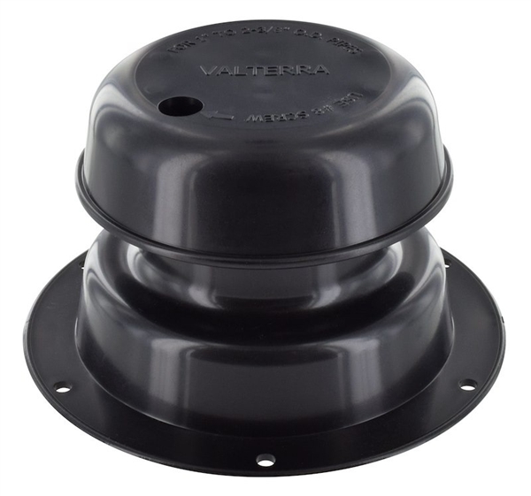 Valterra A10-3389BKVP Universal Plumbing Vent Kit, Black, Fits 1" to 2-3/8" OD Pipe