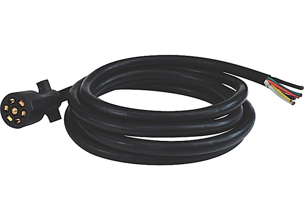 Valterra A10-7W10 7-Way Trailer Cord 10 ft, RV Tow Vehicle Wiring Harness Extension