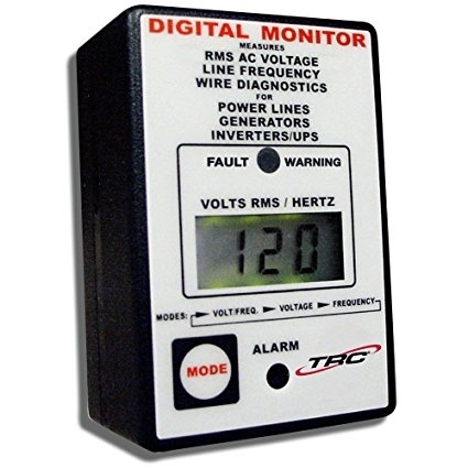 Southwire AECM200206 Digital Line Monitor, 120V AC RV Power Quality Tester