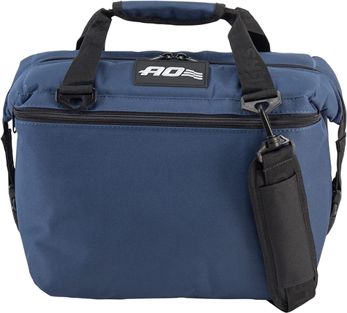 AO Coolers AO12NB Soft-Sided Canvas Cooler, 12 Can Capacity, Navy Blue