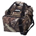 AO Coolers AOMO12DX Soft-Sided Mossy Oak Deluxe Cooler, 12 Can Capacity, Brown