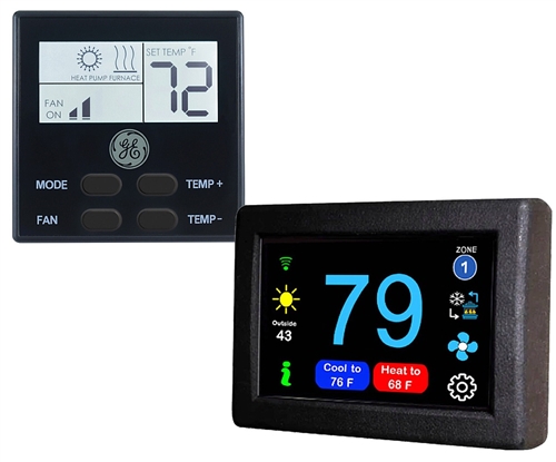 Micro-Air ASY-347-X01 EasyTouch 347 RV Touchscreen Thermostat With Bluetooth, Black