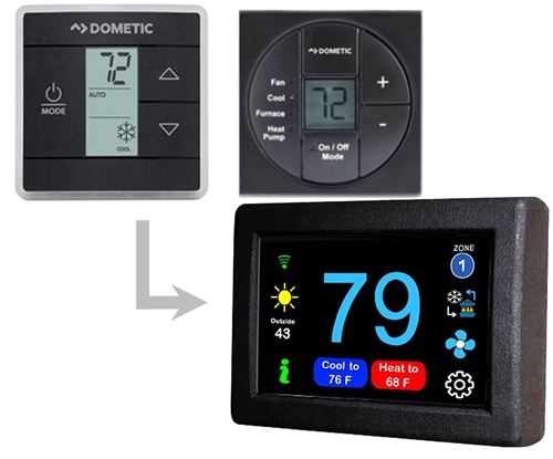 Micro-Air ASY-351-X01 EasyTouch RV 351 Touchscreen Thermostat With Bluetooth - Black