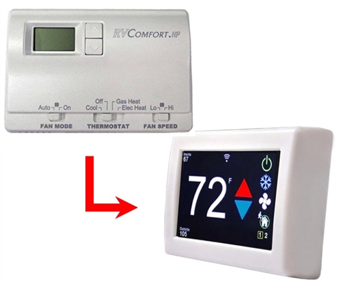 Micro-Air ASY-352-X02 EasyTouch RV 352 Touchscreen Thermostat With Bluetooth - White