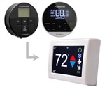Micro-Air ASY-353-X02 EasyTouch RV 353 Touchscreen Thermostat With Bluetooth - White