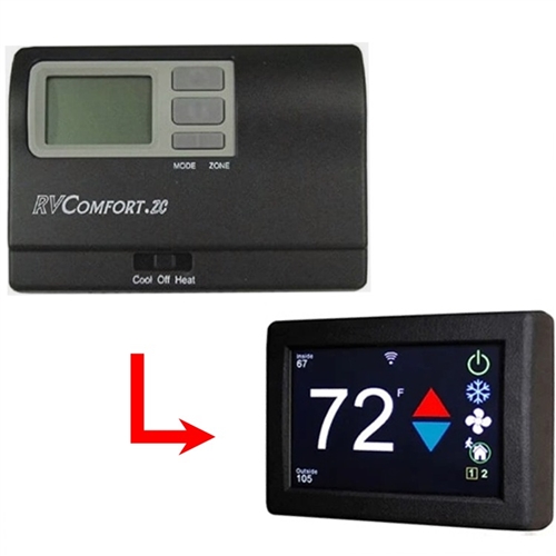 Micro-Air ASY-354-X01 EasyTouch RV 354 Touchscreen Thermostat With Bluetooth - Black