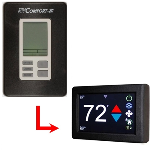 Micro-Air ASY-355-X01 EasyTouch RV 355 Touchscreen Thermostat With Bluetooth - Black
