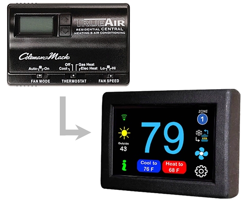 Micro-Air ASY-356-X01 EasyTouch RV 356 Touchscreen Thermostat With Bluetooth - Black