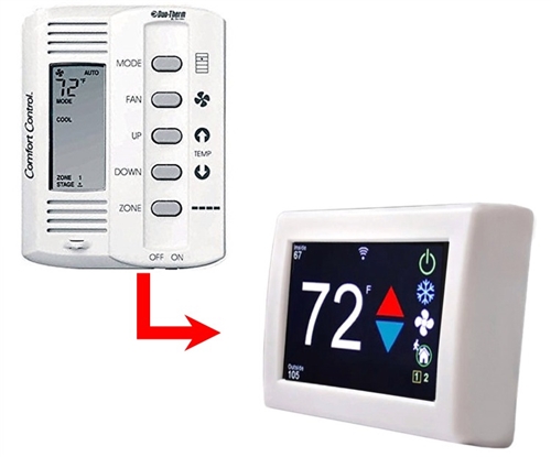 Micro-Air ASY-357-X02 EasyTouch RV 357 Touchscreen Thermostat With Bluetooth - White