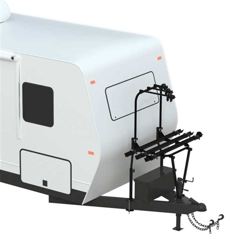 Arvika 7003AF 3 Bike Rack Kit For A-Frame Travel Trailers, Fits Standard and E-Bikes