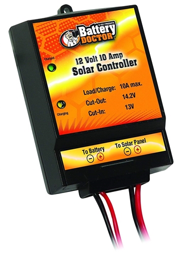 WirthCo 23122 Battery Doctor 12 Volt 10 Amp Solar Controller