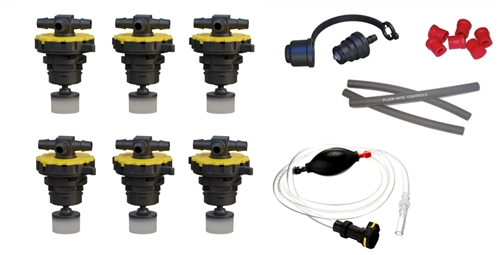 Flow-Rite BG-U12V-4A-WS Pro-Fill 12V Battery Watering System, Non-Standard Spacing, With Hand Pump