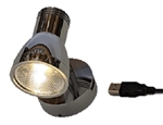 FriLight Dane 12V LED Light With Dimmer & USB Port - Chrome