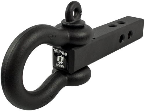 Bulletproof Hitches ED20SHACKLE Shackle Hitch With Tow Loop For 2" Receiver - 30,000 Lbs