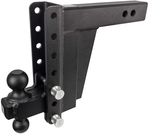 Bulletproof Hitches ED258 Adjustable 2-Ball Mount For 3" Receiver, 8" Drop/Rise, 36,000 Lbs
