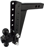 Bulletproof Hitches HD2010 Adjustable 2-Ball Mount For 2" Receiver, 10" Drop/Rise, 22,000 Lbs