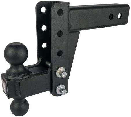 Bulletproof Hitches HD304 Adjustable 2-Ball Mount For 3" Receiver, 4" Drop/Rise, 22,000 Lbs