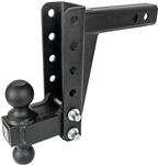 Bulletproof Hitches MD206 Adjustable 2-Ball Mount For 2" Receiver, 6" Drop/Rise, 14,000 Lbs