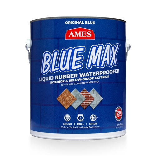Ames BMX1RG Blue Max Liquid Rubber Waterproofer, 1 Gallon