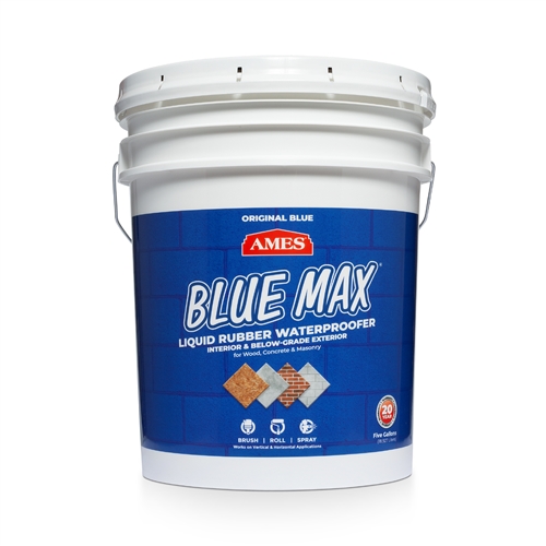 Ames BMX5RG Blue Max Liquid Rubber Waterproofer, 5 Gallon
