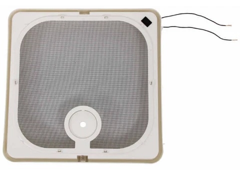Ventline BVC0573-31R Roof Vent Screen Frame with Rocker Switch and Wire, Birch White