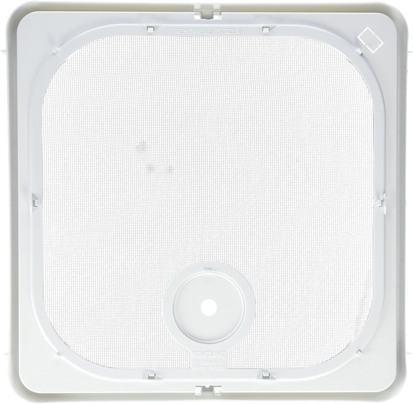 Ventline BVC0573-41R Roof Vent Screen Frame with Rocker Switch and Wire, Polar White