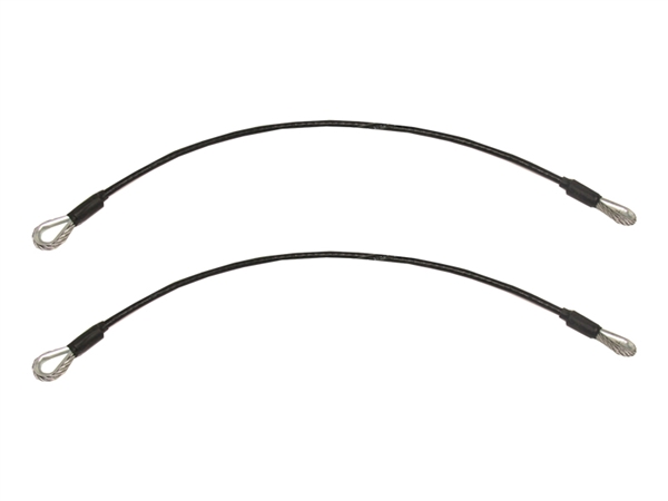 Blue Ox BX88208 3' Permanent Mount Safety Cable Kit, 10,000 lb