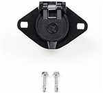 Blue Ox BX88413 6-Pin Replacement Baseplate Socket, Black